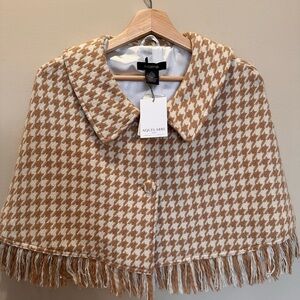 Arden B Cream and Khaki Cape